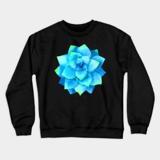 Blue Flower Crewneck Sweatshirt